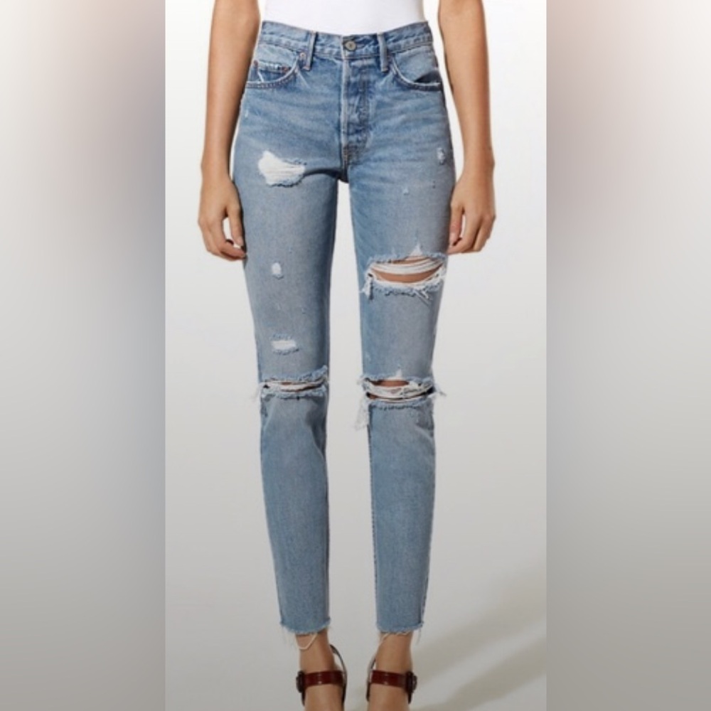 GRLFRND Karolina High Waisted Distressed Denim Skinny Jeans Size 23
